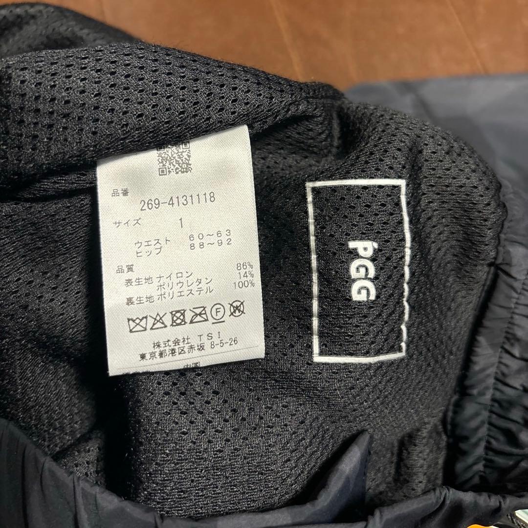 パーリーゲイツPGG中綿入りテクノストレッチパンツブラック系サイズ1