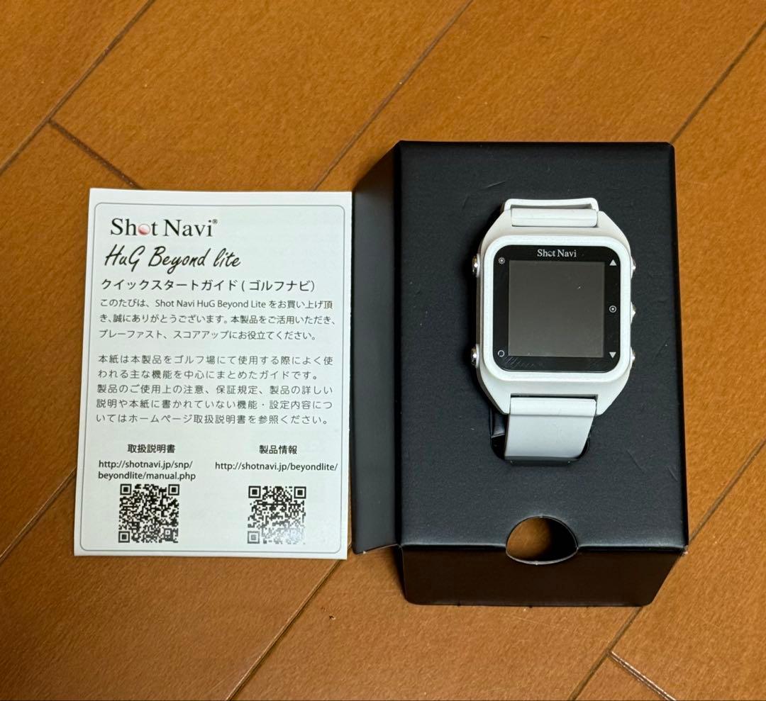 Shot Navi GPSナビウォッチ ホワイト 箱付き