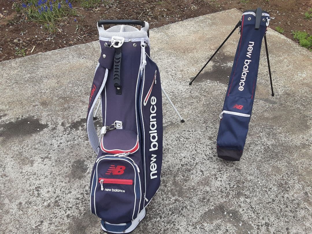 ニューバランス☆キャディバッグ スタンド式 ネイビー☆サブバッグ☆セット