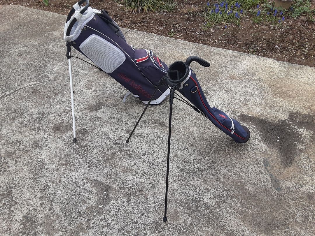 ニューバランス☆キャディバッグ スタンド式 ネイビー☆サブバッグ☆セット