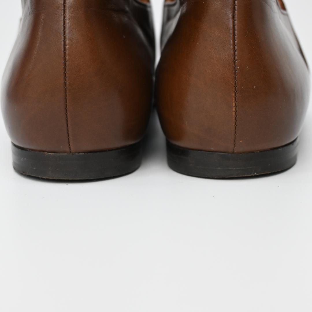 ■ 47987★年 HERMES エルメス フラットシューズ ブラウン