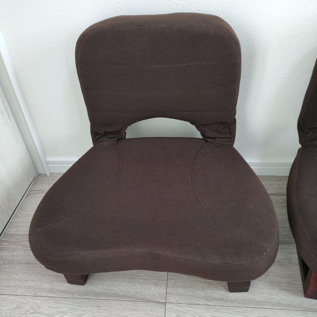 [山善] 座椅子 座敷用椅子 あぐら座椅子 幅46cm折りたたみ 3脚セット