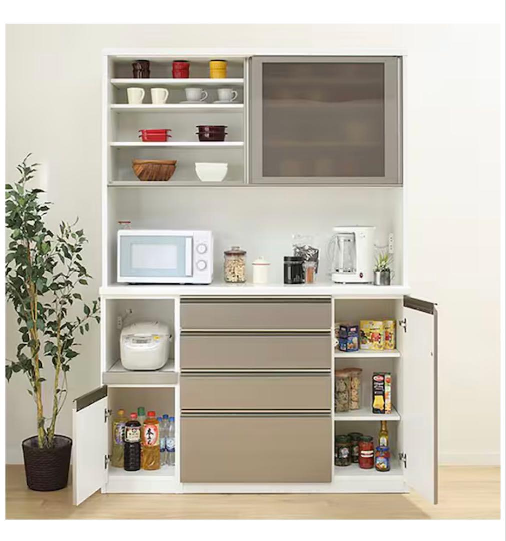 ニトリ キッチンボード ラピス 140 ホワイト 松田家具 - メルカリ