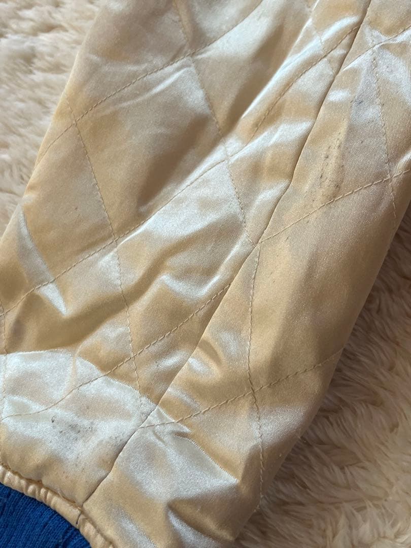 Disney ディズニー ドナルドダック スカジャン リバーシブル 刺繍 M