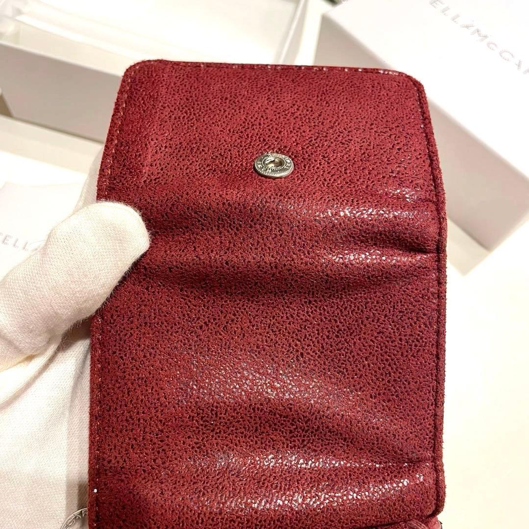 値下げ⭐︎ 美品 Stella McCartney ファラベラ 三つ折り財布 赤