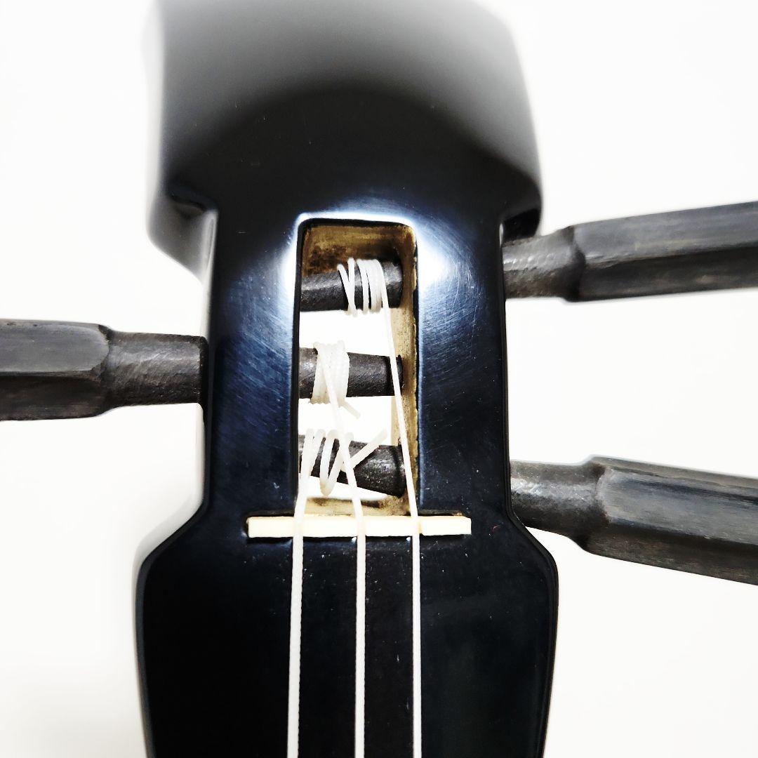 沖縄民謡楽器 三線 本蛇革張り 滑り止め付き 本体のみ