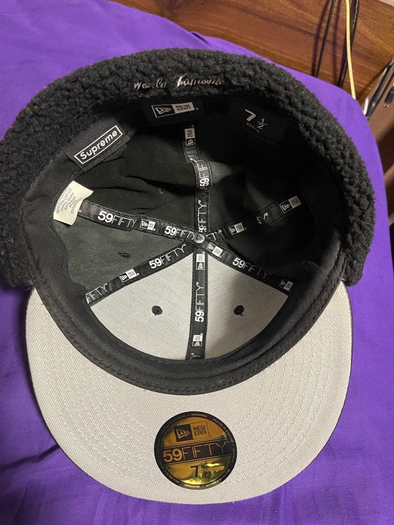 SUPREME 22AW Leather サイズ7 1/2 59.6cm