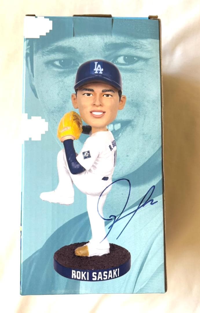 セット☆8/4来場者限定ドジャース 佐々木朗希ボブルヘッド/ボールペン1本付き