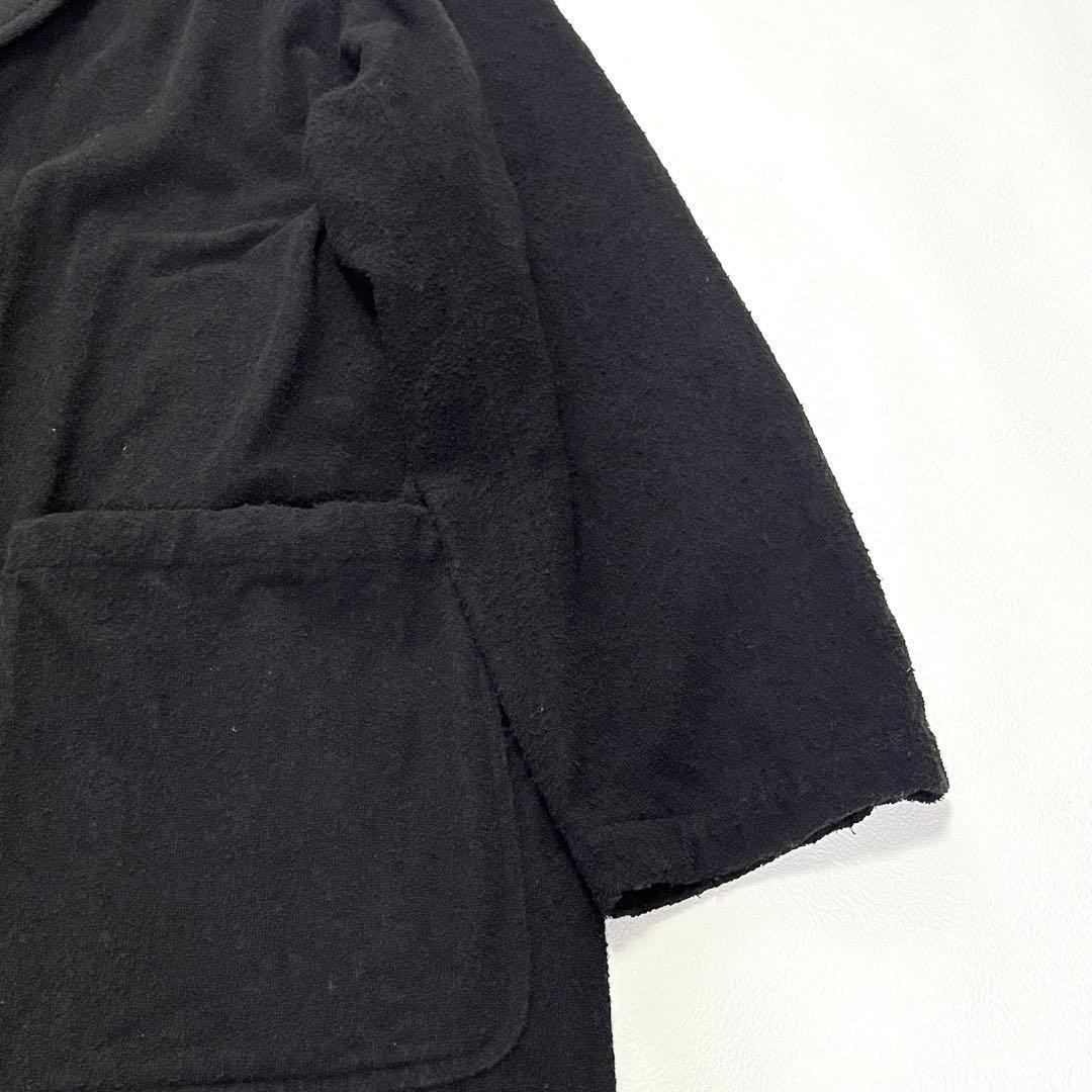 COMOLI コモリ 23ss シルクパイルローブコート ベルト ブラック L