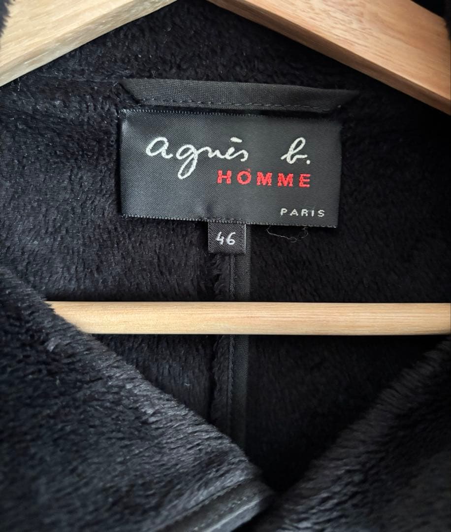 agnes b. HOMME アニエスベー コート　ジャケット ブラック 46