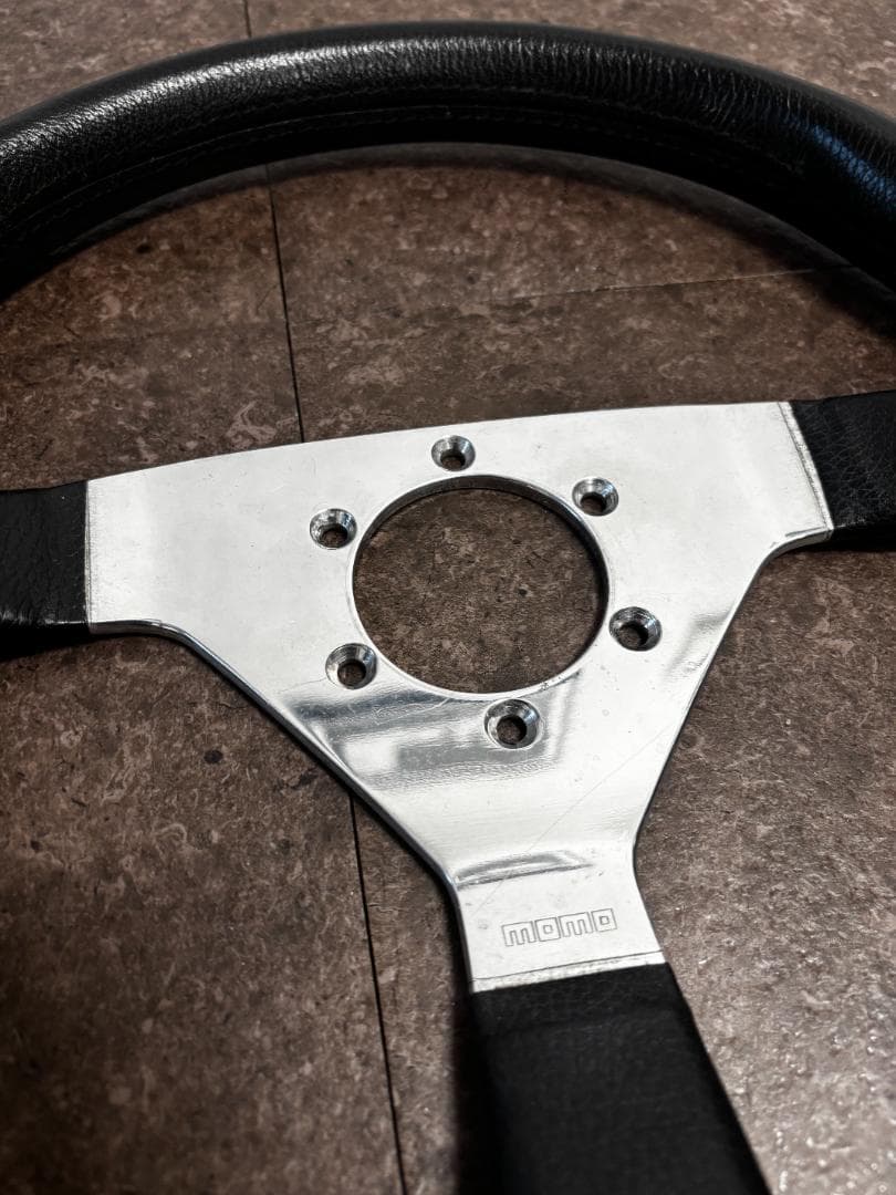 希少】MOMO ステアリング ヴェローチェ ポリッシュ シルバー 90年12月