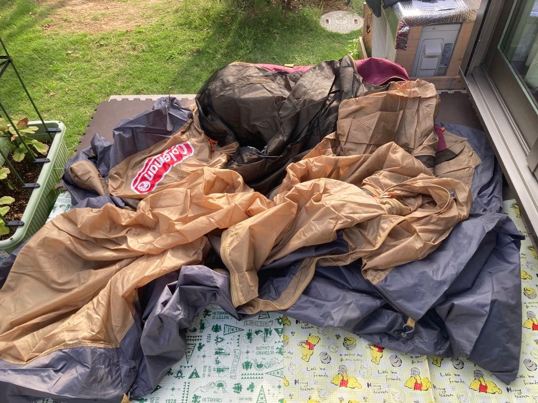 コールマン 2ルームテント ラウンドスクリーン2ルームハウス バーガンディ 綺麗