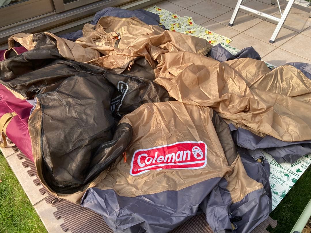 コールマン 2ルームテント ラウンドスクリーン2ルームハウス バーガンディ 綺麗