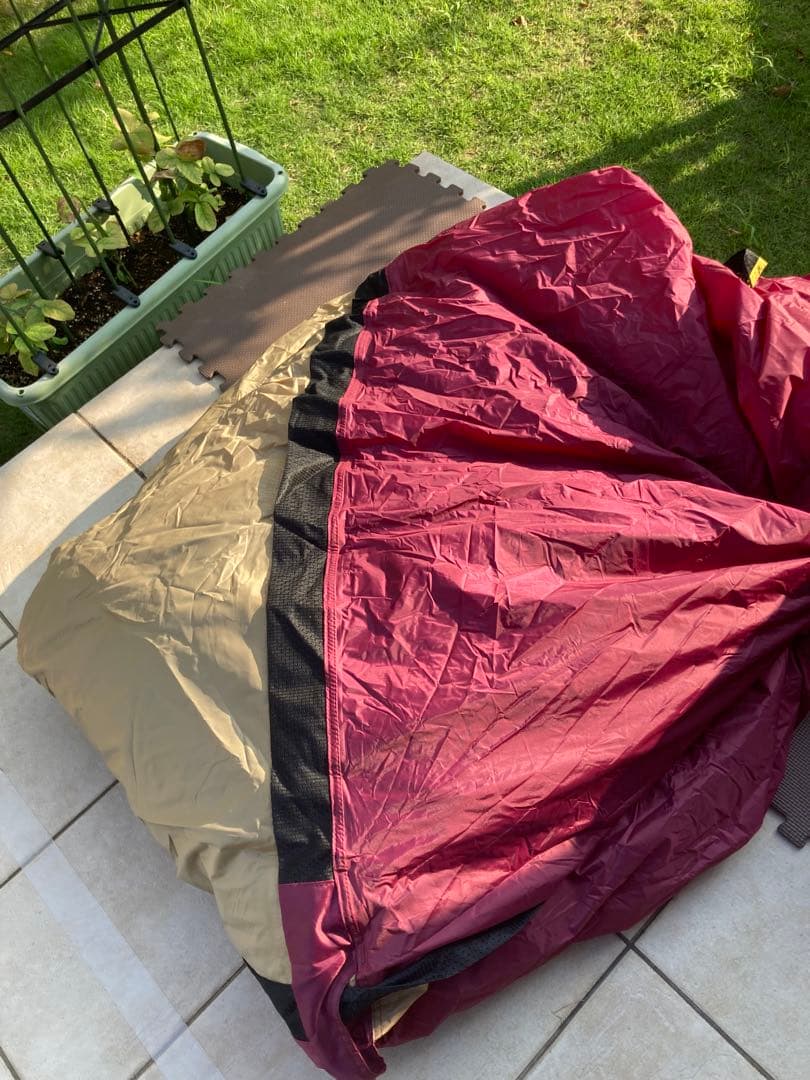 コールマン 2ルームテント ラウンドスクリーン2ルームハウス バーガンディ 綺麗