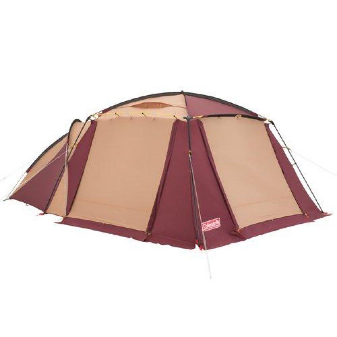 コールマン 2ルームテント ラウンドスクリーン2ルームハウス バーガンディ 綺麗