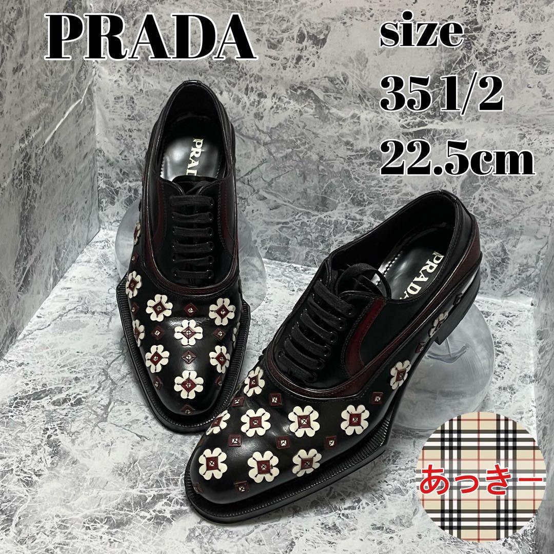 プラダ PRADA 12aw フラワーシューズ 極美品 名作 - メルカリ