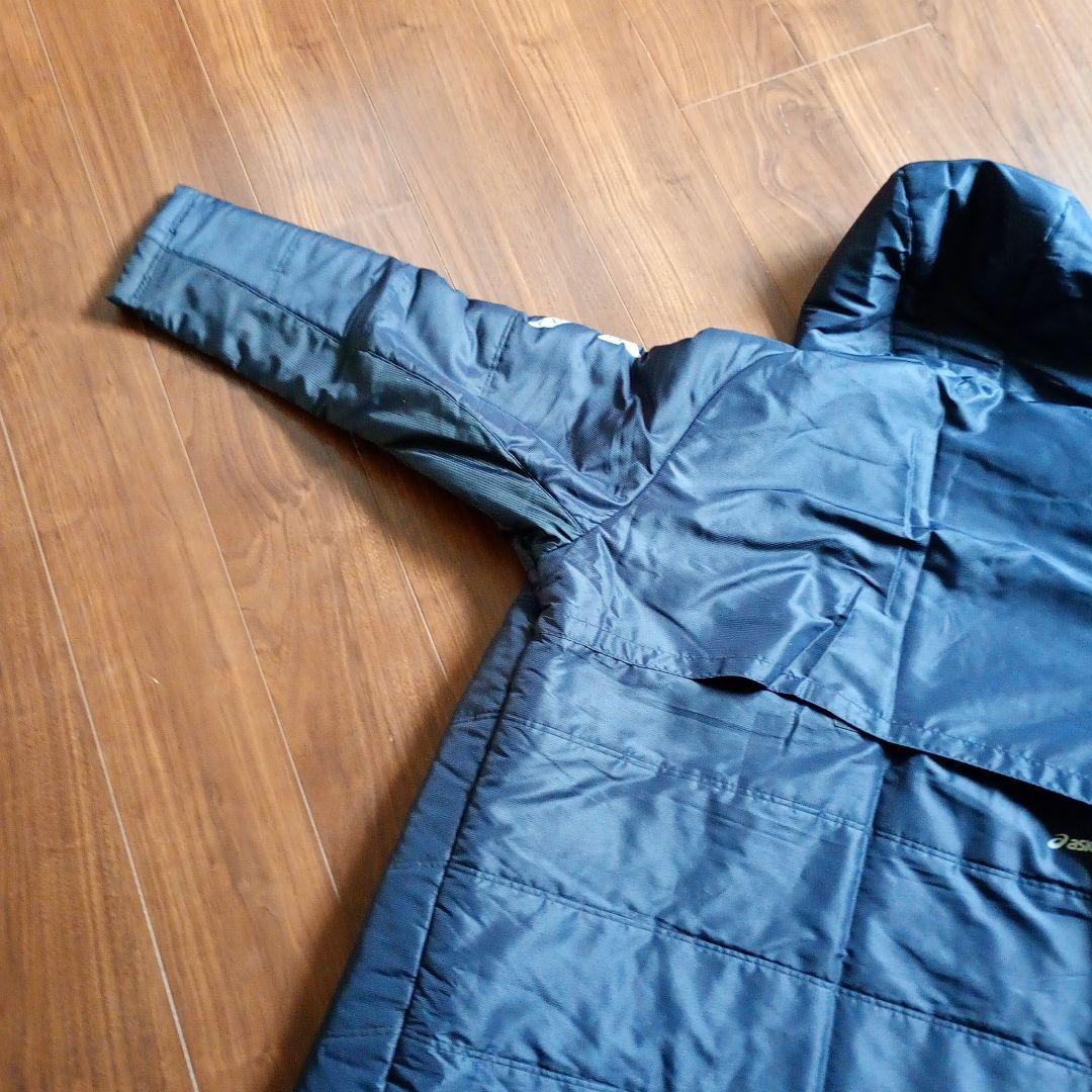 アシックス　Mサイズ 　ネイビー 　ベンチコート　身長　167〜173