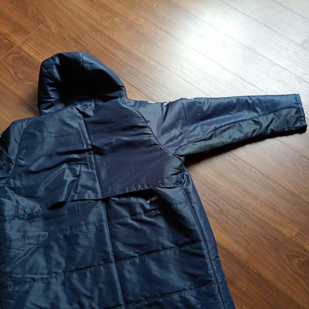 アシックス　Mサイズ 　ネイビー 　ベンチコート　身長　167〜173