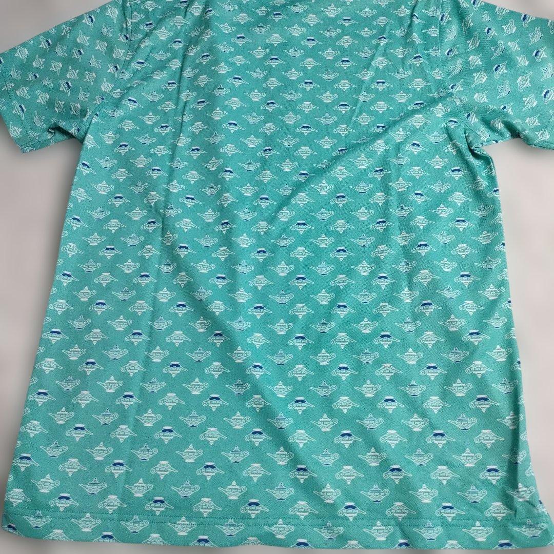 AND PER SE アンパスィ 半袖ポロシャツ ボタンダウン 総柄 グリーン系