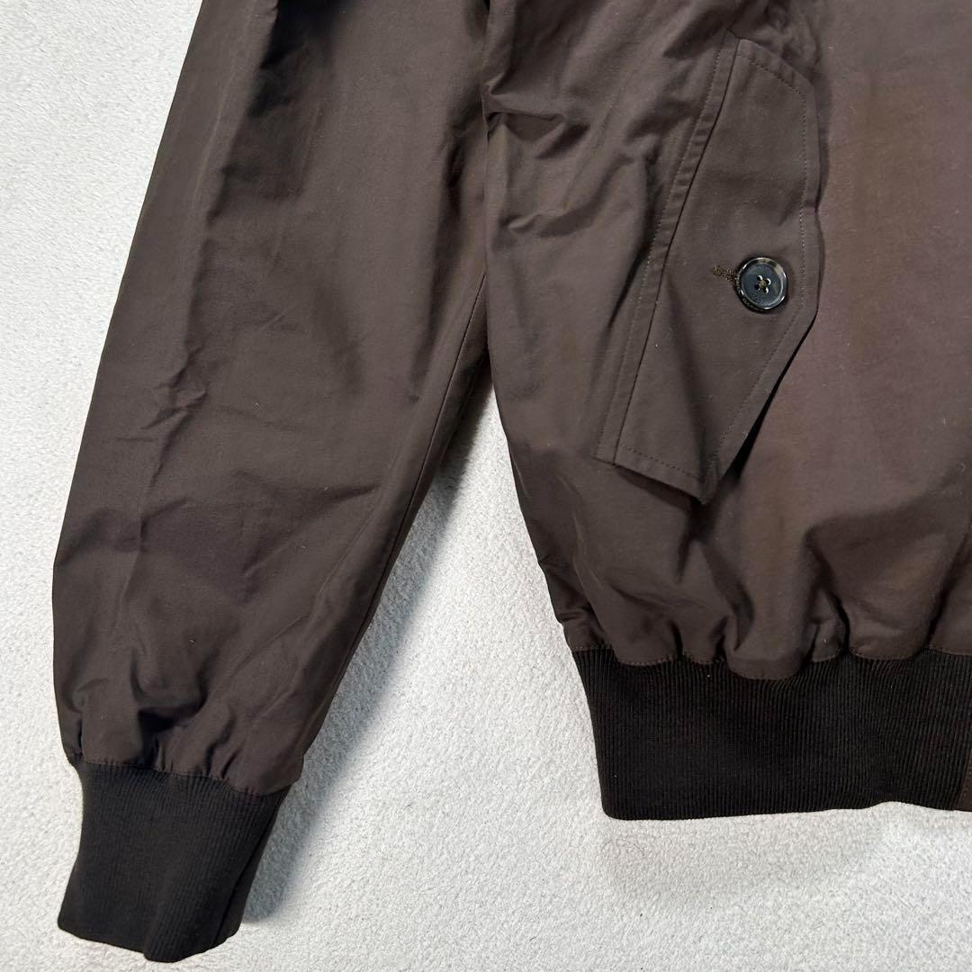 BARACUTA】ハリントンジャケット G9 首元ボタン付き ブラウン 44