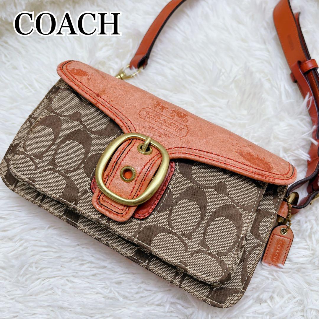 希少】COACH コーチ ハンドバッグ ワンショルダー ソーホー - メルカリ