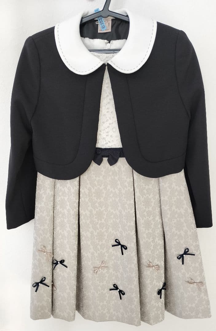 プティマイン 120 フォーマルワンピース　ドレス　コサージュ 卒園式 入学式