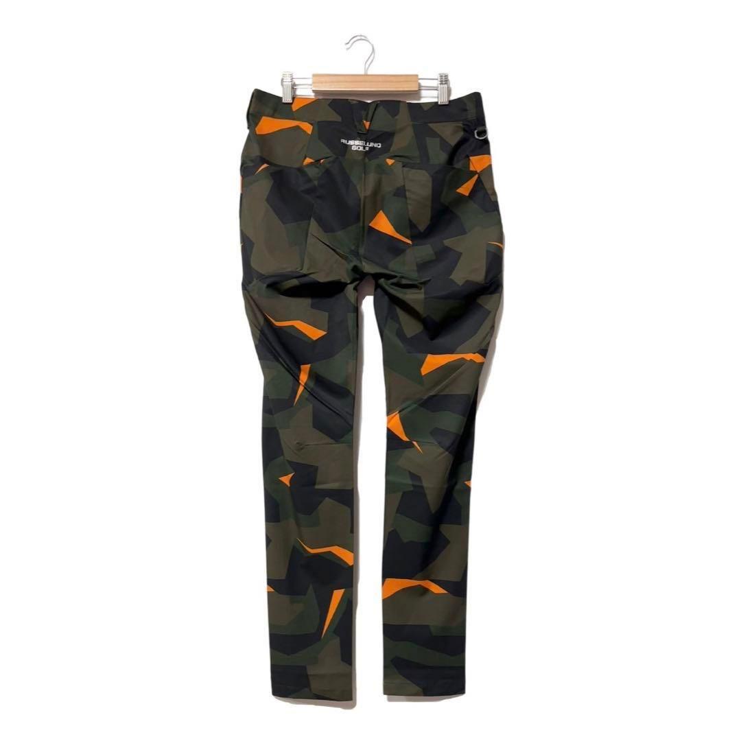 ラッセルノ ゴルフ ブランド ロゴ ストレッチ ロングパンツ カーキ L 5