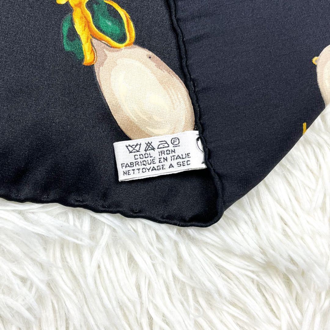 極美品 シャネル グリポア シルク100% 大判スカーフ 宝石ジュエリー柄