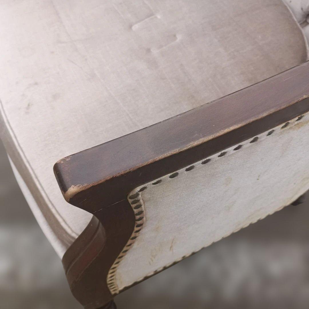 4431)一人掛けソファー　ラウンジチェア　フランスアンティーク