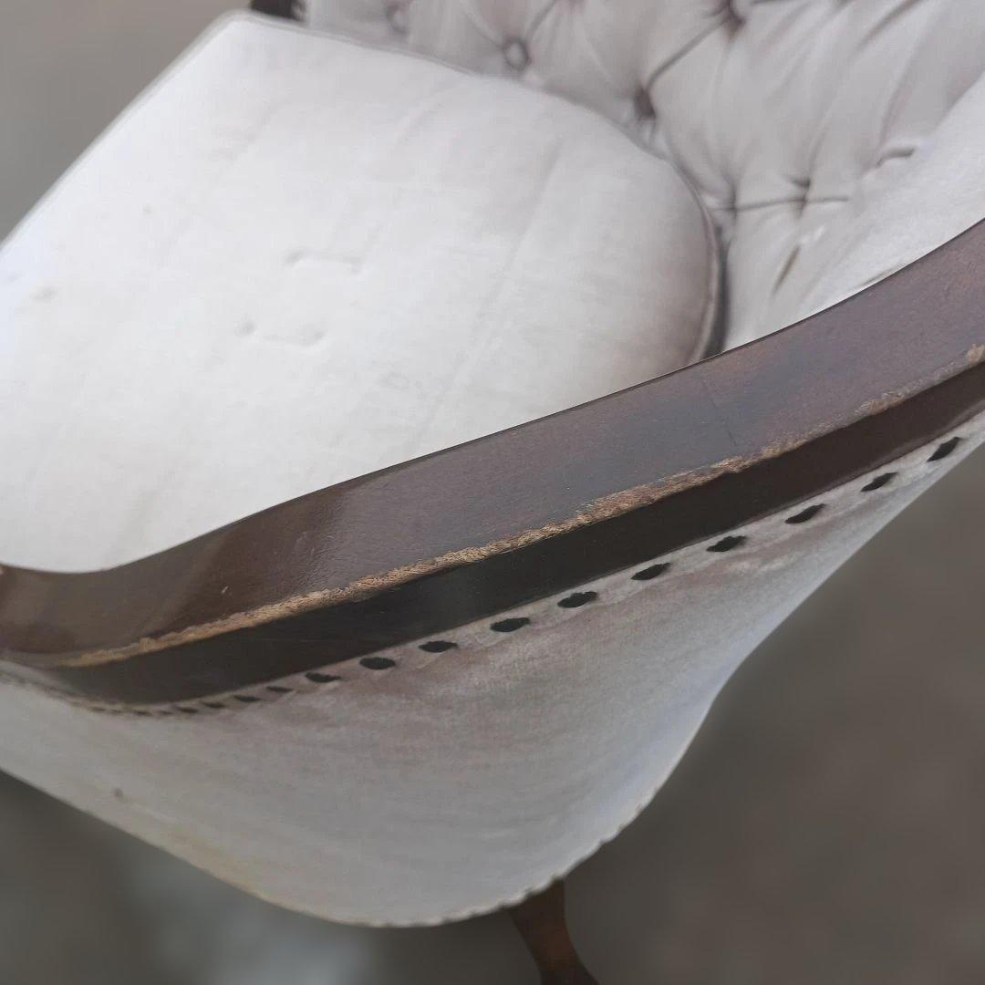 4431)一人掛けソファー　ラウンジチェア　フランスアンティーク