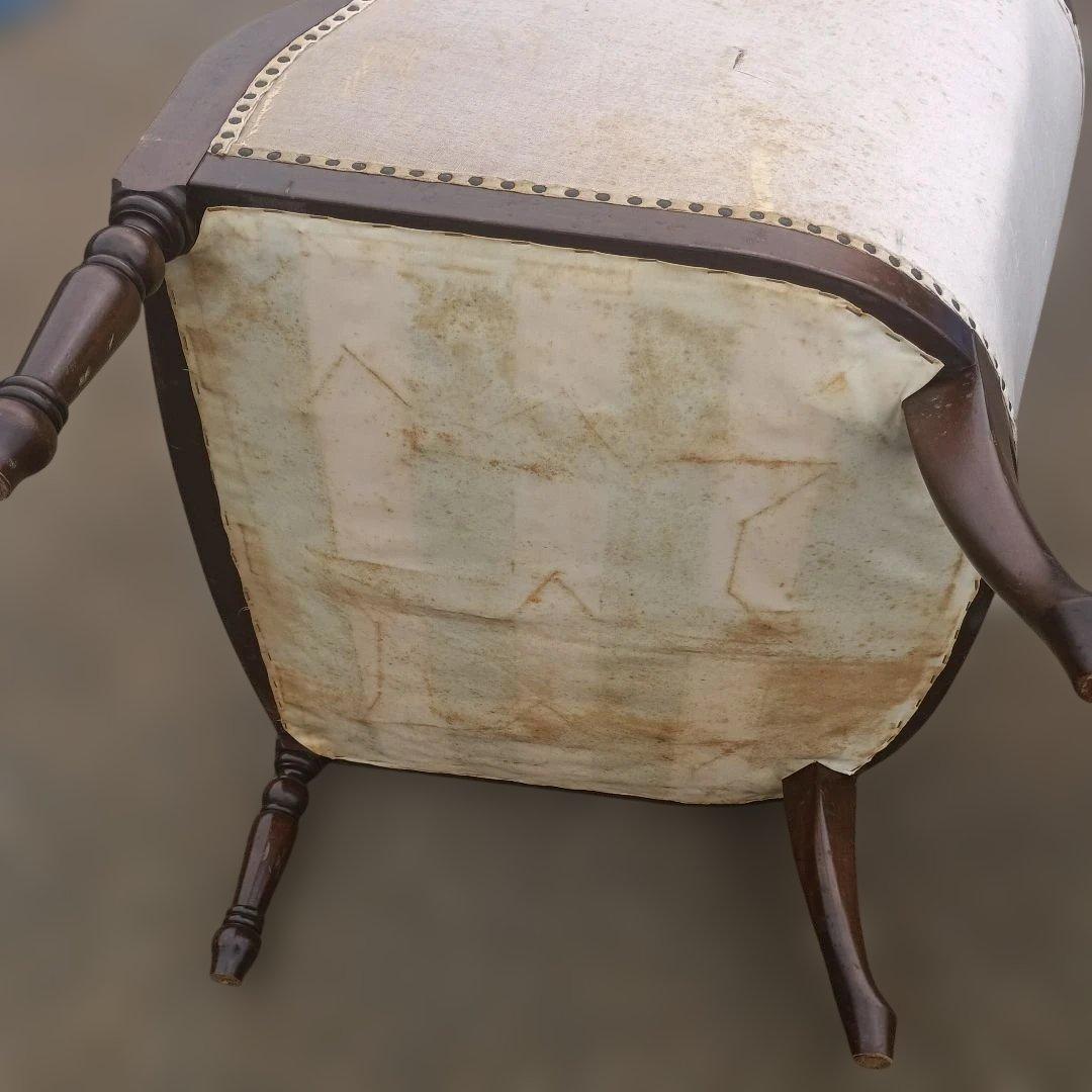 4431)一人掛けソファー　ラウンジチェア　フランスアンティーク