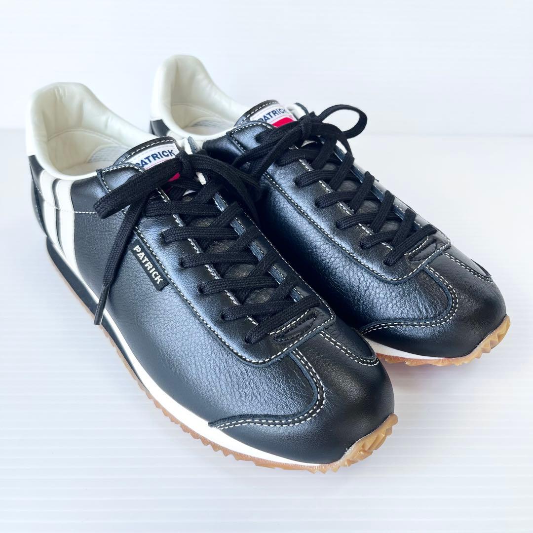 未使用級✨ PATRICK パトリック ネバダ2 スニーカー レザー 黒 23