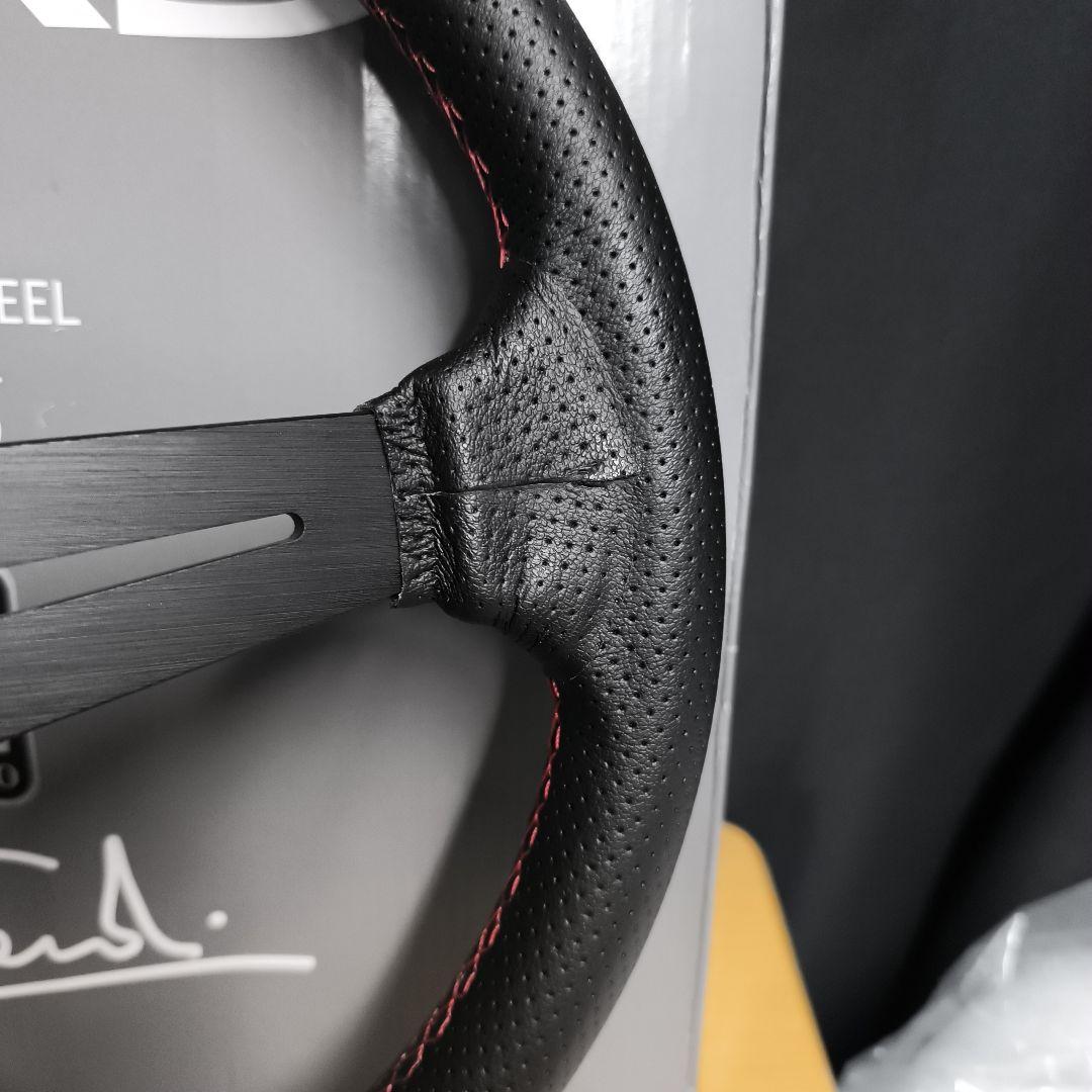 NARDIナルディタイプ　ステアリング ブラック350mm 　ディープ75mm