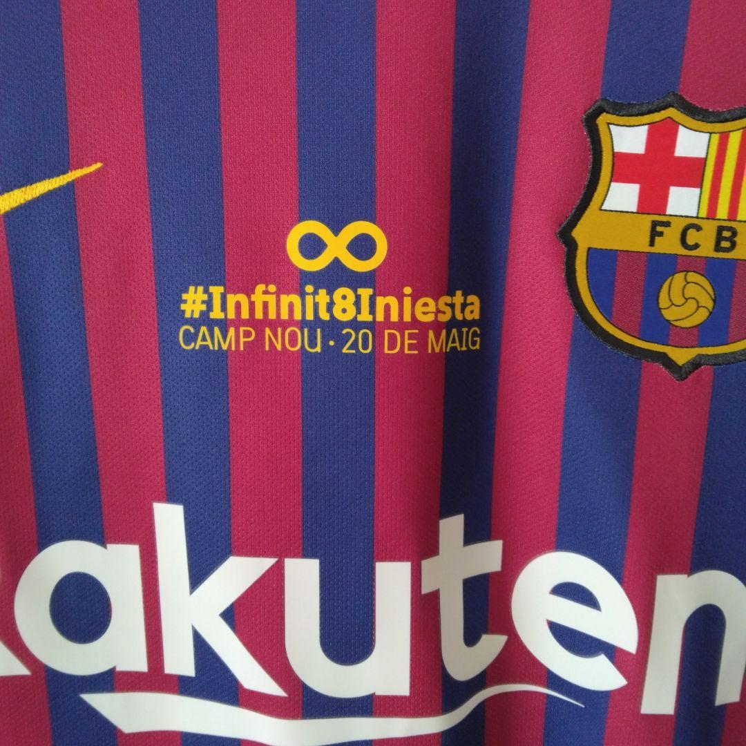 イニエスタ 17/18 バルセロナ ラストマッチ ユニフォーム