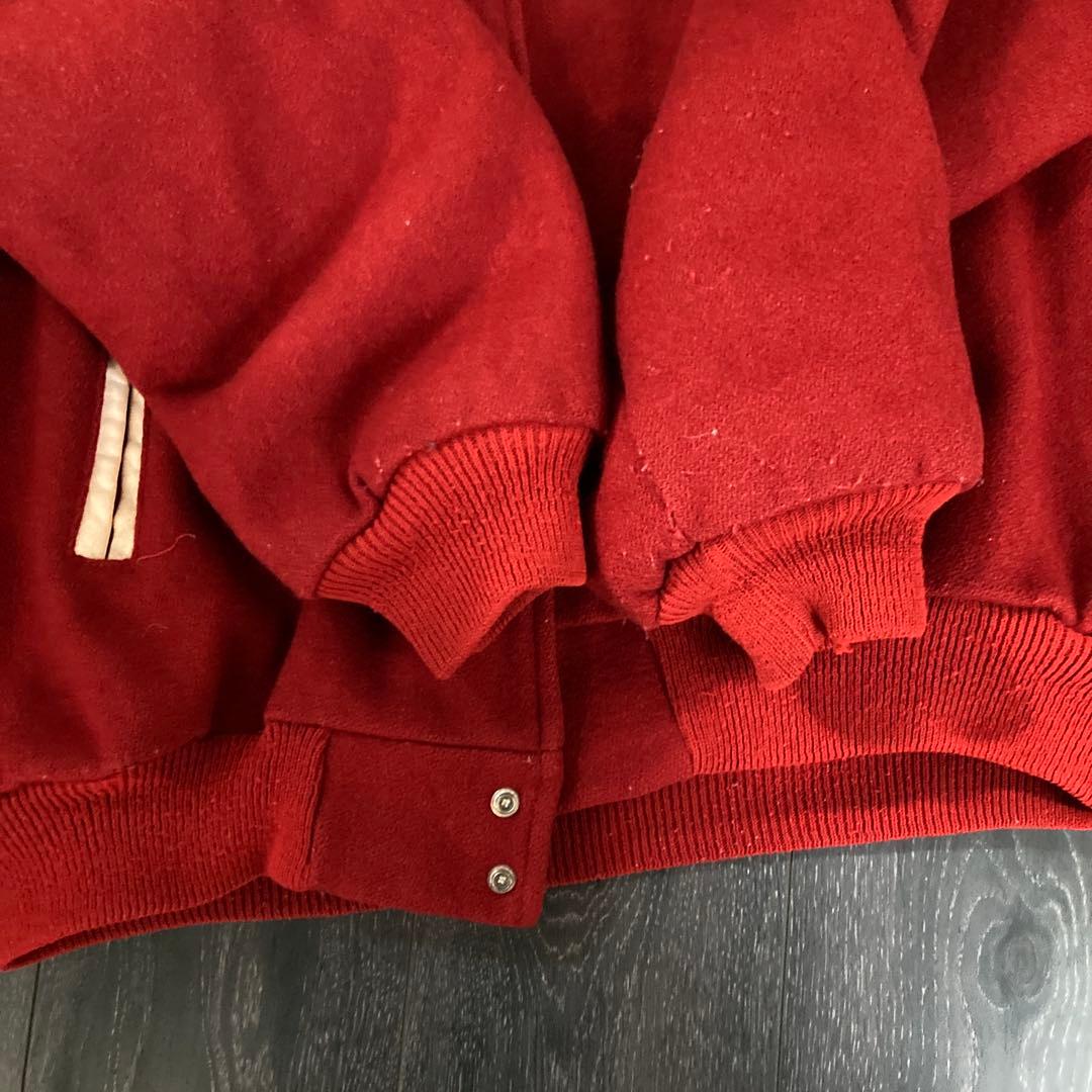 90 Chalk Line USA ウール×レザー スタジャン アメフト LWH1123940472