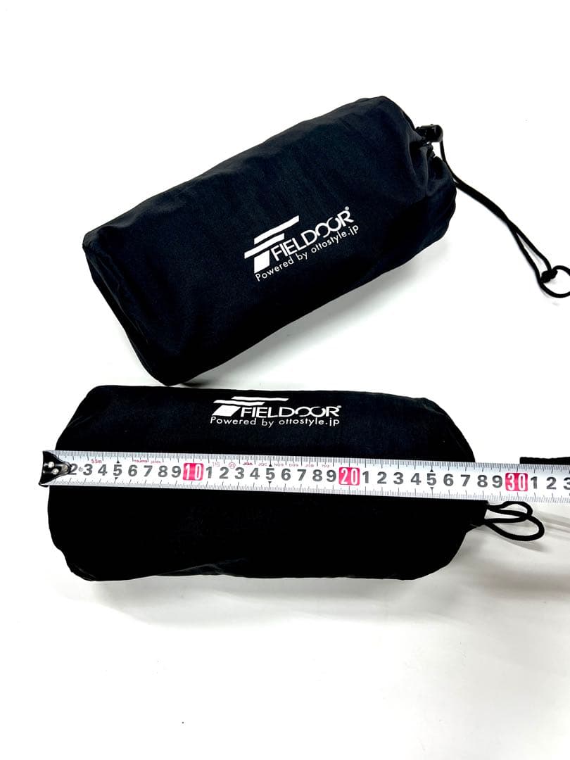 【美品】FIELDOOR 車中泊ペアマット 10cm厚 Sサイズ＋ペア枕付き