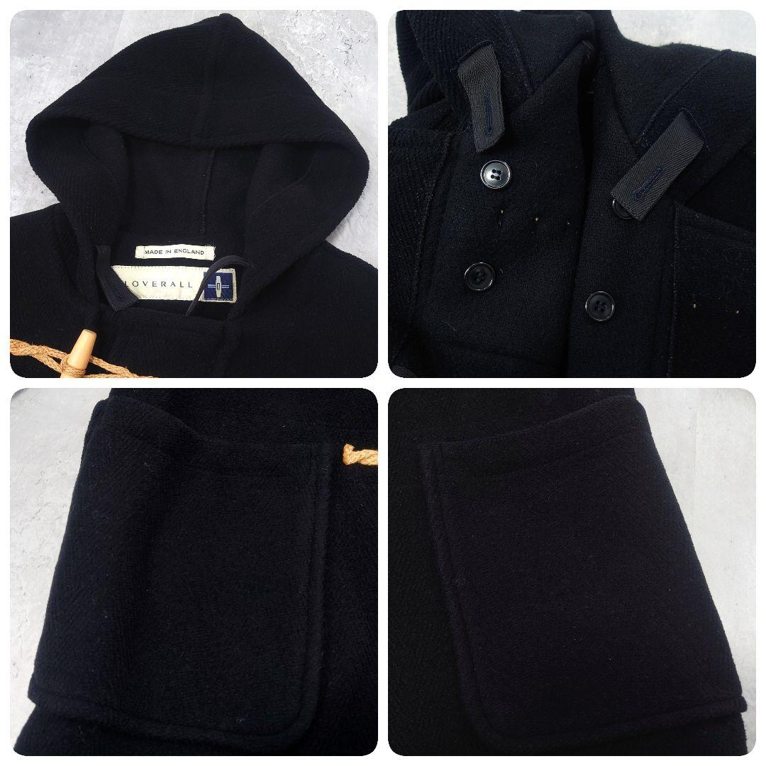 Gloverall ダッフルコート Monty ヘリンボーン ムーアブルック 黒