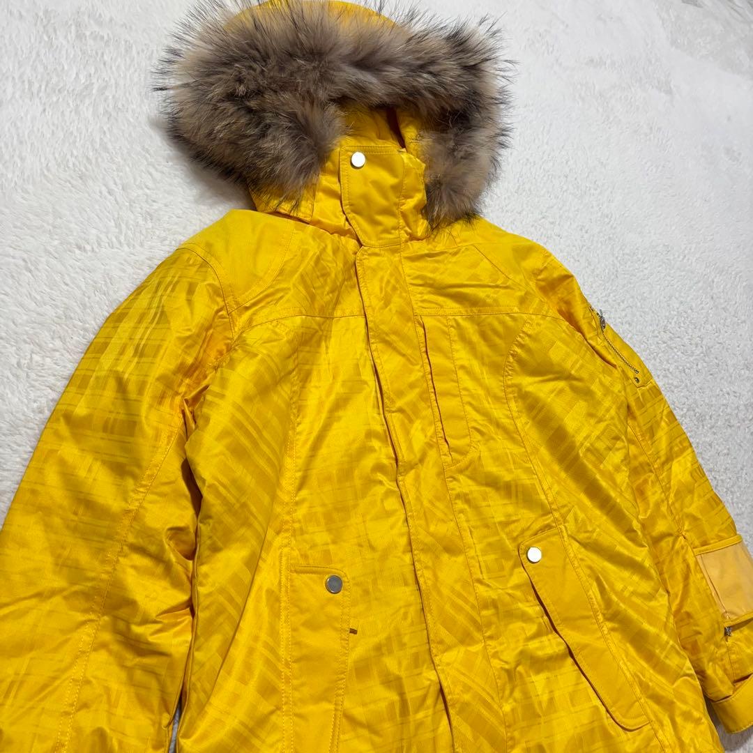 デサント　ヘリーハンセン　スノーボードウェア　スキーウェア 上下　ラクーンファー