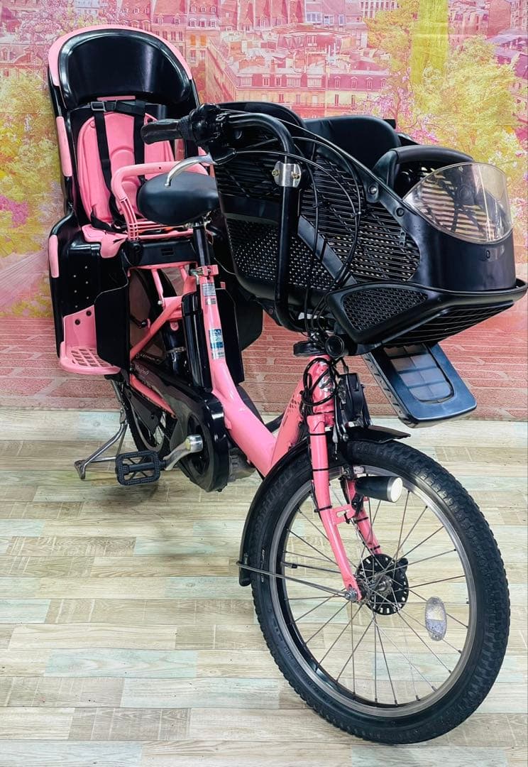 ZK3460 電動自転車 ブリヂストン アンジェリーノ 子供乗せ 20インチ