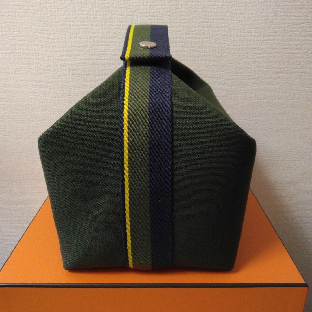 エルメス　HERMES 《ブリッド　ア　ブラック・Hパヴィヨン》 GM　カーキ