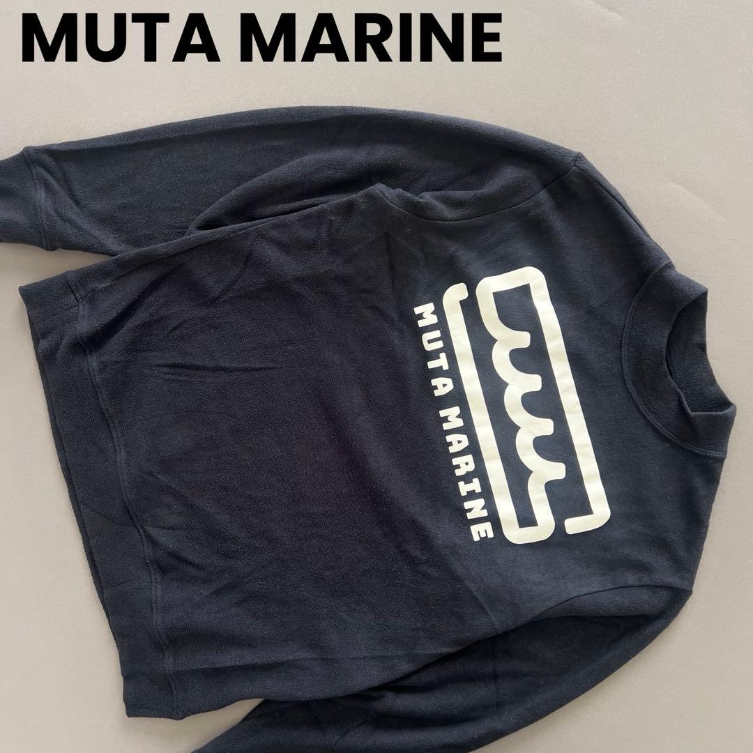 MUTA MARINE ムータマリン　モックネック　ハイネック　スウェット　ロゴ