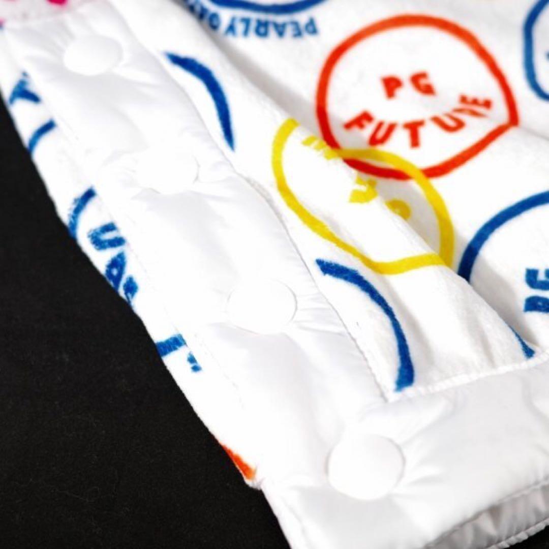 PEARLY GATES】秋冬防寒NICO柄 ベロアボンバー スカート・0番S PEARLY