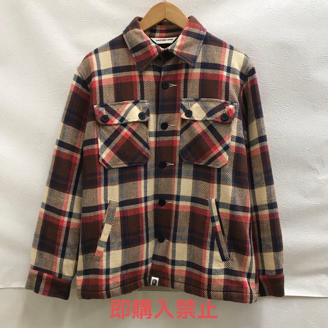 nm-2105.A BATHING APE キムタク着ラブジェネCPOジャケット - メルカリ