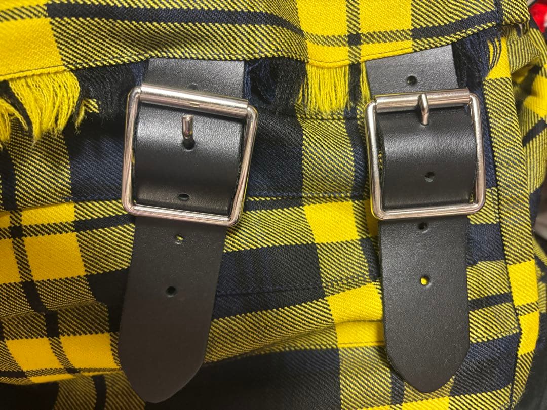 オニールオブダブリン　キルトスカート　イエロー　チェック