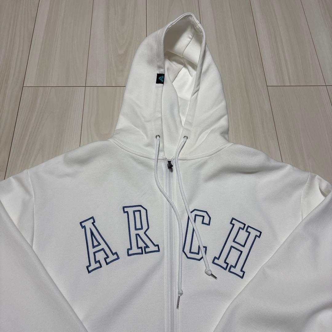 【美品】arch フルジップパーカー ホワイト XXL