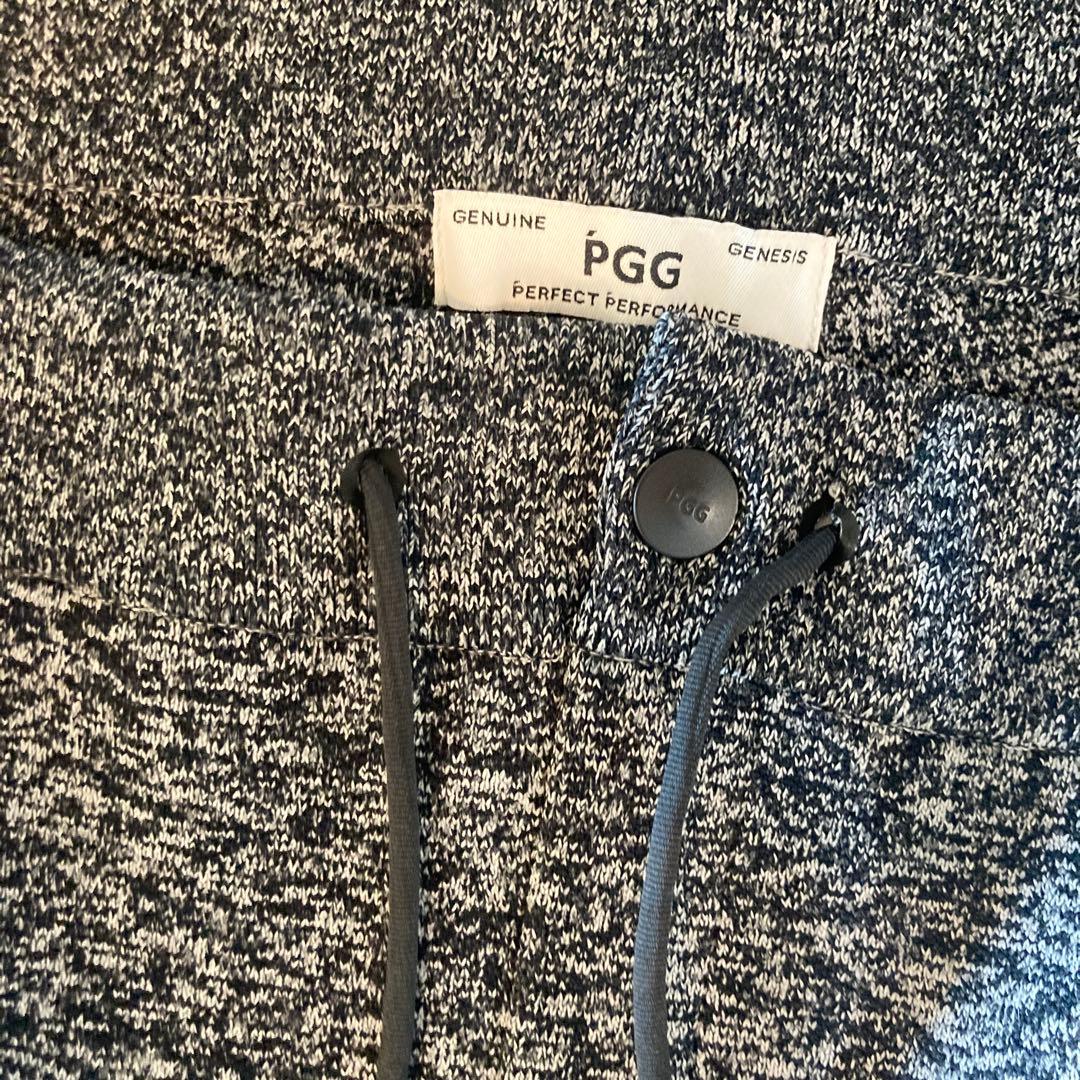 PGG パーリーゲイツ パンツ ストレッチ スキニー グレー 厚手 ニット