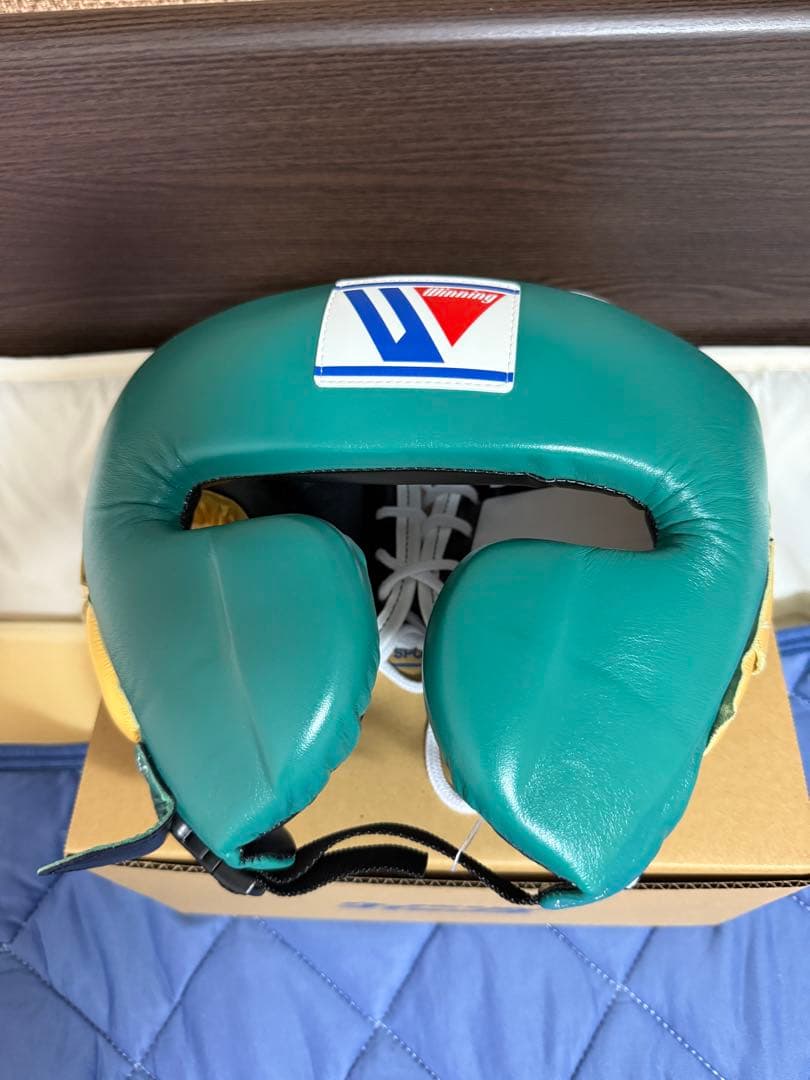 ウイニング winning ヘッドギア Lサイズ 緑／金