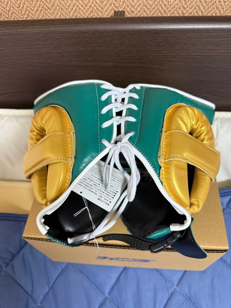 ウイニング winning ヘッドギア Lサイズ 緑／金