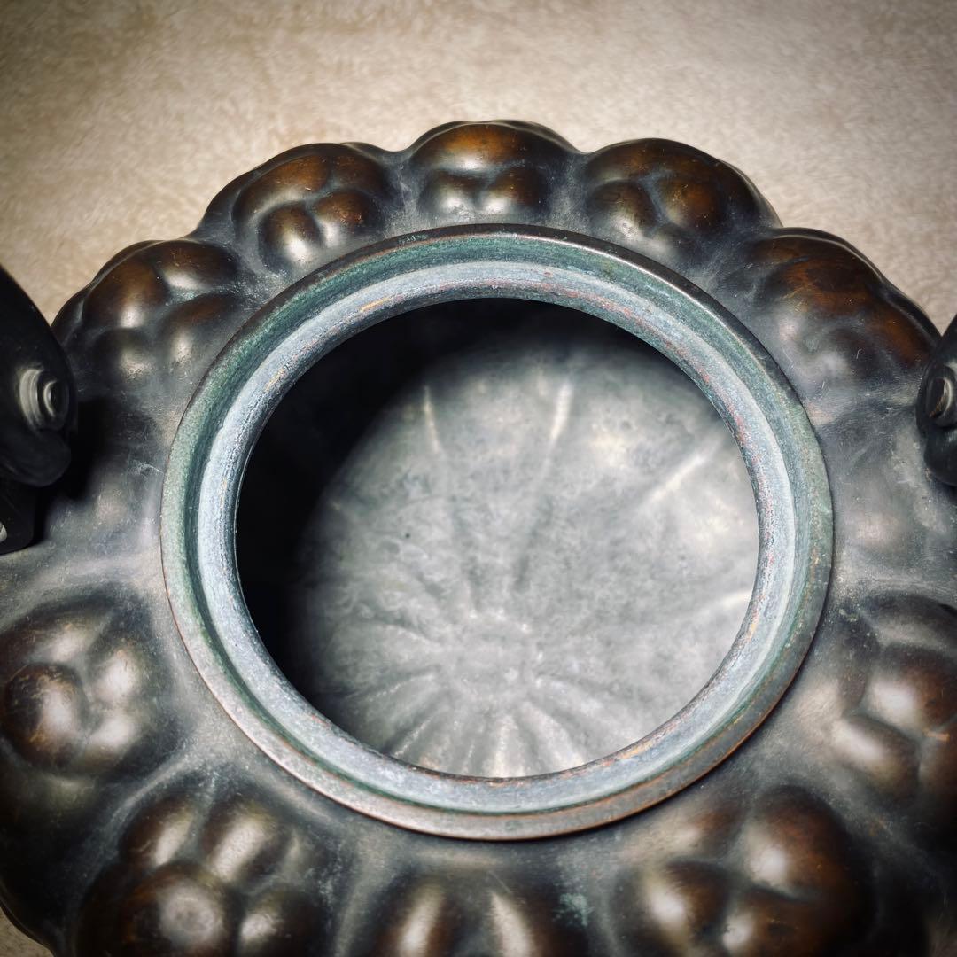 古き良き日本の逸品】皆川堂の銅製かぼちゃ形薬缶 和のオブジェとして