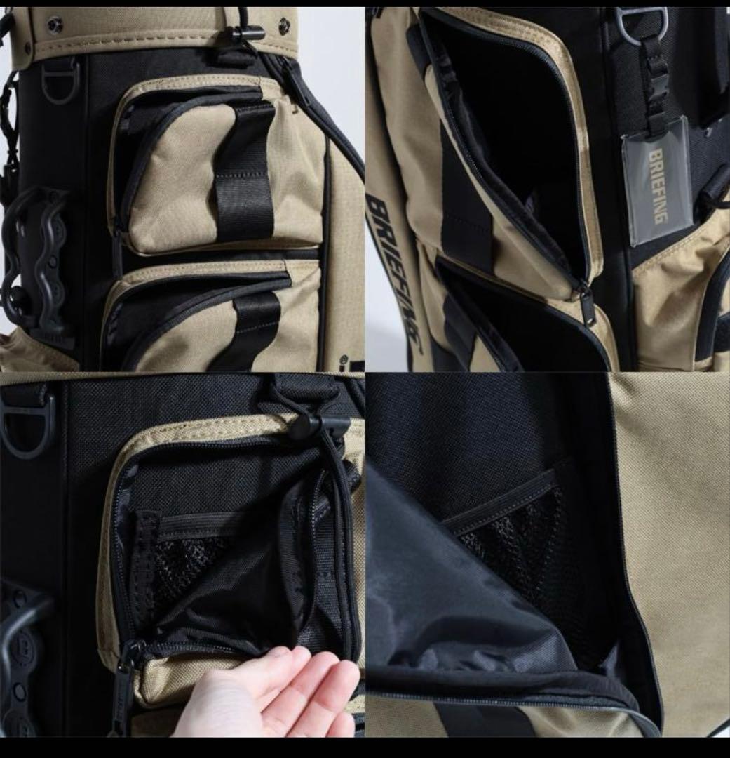 ブリーフィング ゴルフ キャディバッグ ベージュ　別注限定 CR-6 #02